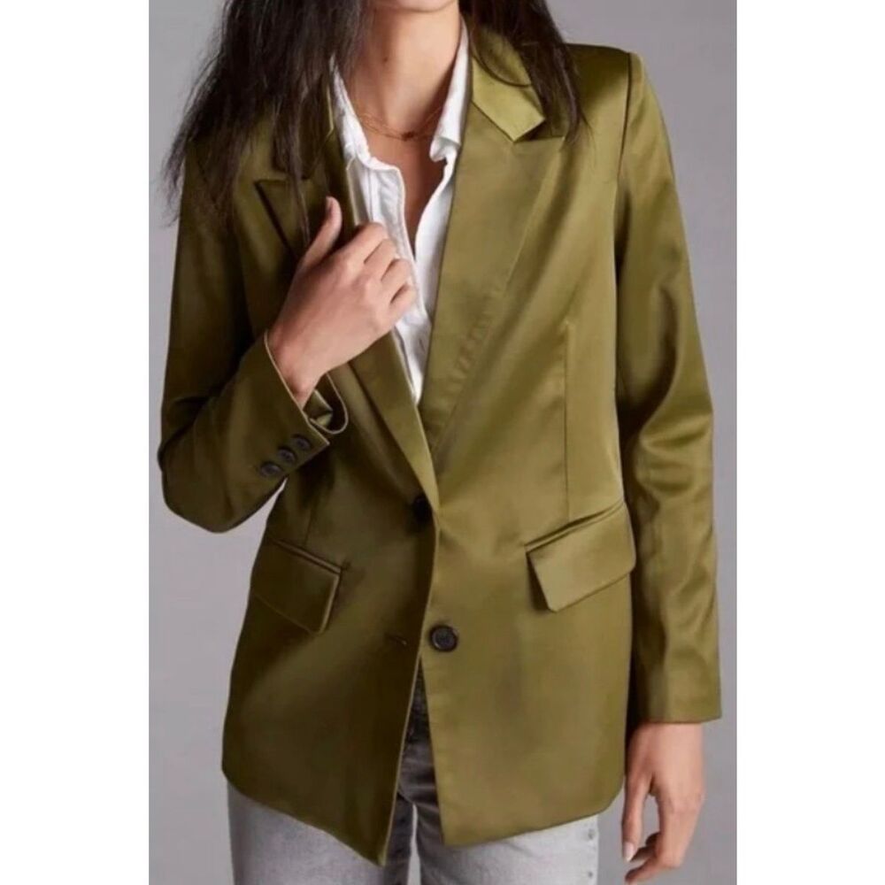 Avec Les Filles Satin Blazer